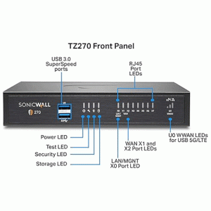 Alternative view of SonicWall TZ270 Secure Upgrade Plus - Advanced Edition - 3 Year - 02-SSC-6845