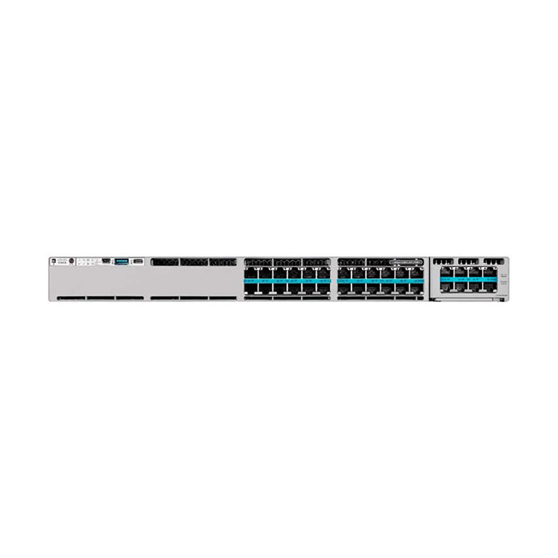 Cisco C9300X-24HX switch supports 24 10G/5G/2.5G/1G/100M multigigabit port UPOE+